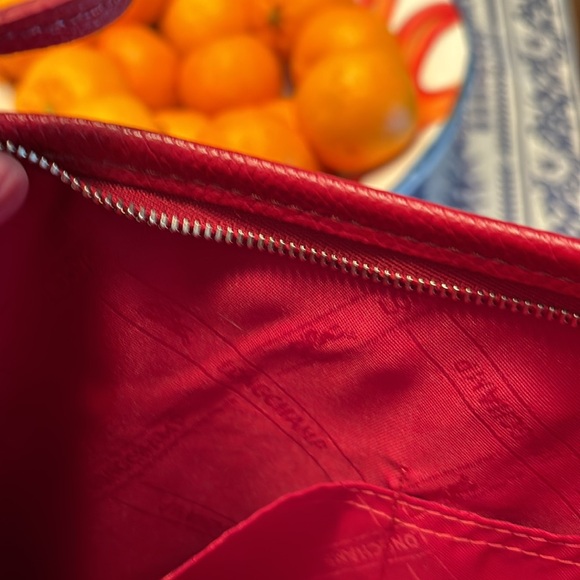 NWOT Longchamp Le Foulonne red leather crossbody bag - Picture 8 of 8